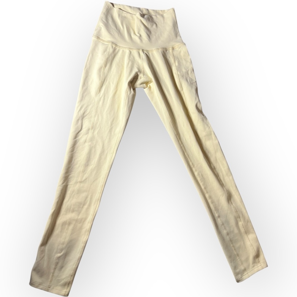 Morgan‎ Stewart Cream High-Waisted Leggings